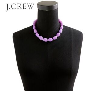 NWT J. Crew Purple Beaded Chunky Necklace